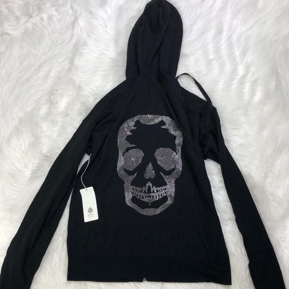 NWT Zadig & Voltaire Zip Wool Hoodie Cardigan - Picture 6 of 7